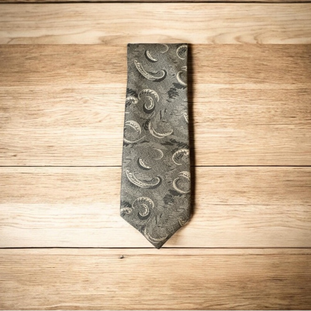 Envy Paisley Tie - Black and Gray
